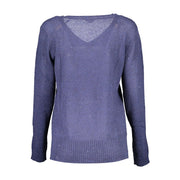 U.S. POLO ASSN. Blue Acrylic Women Sweater