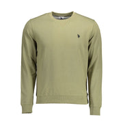 U.S. POLO ASSN. Green Cotton Mens Sweater