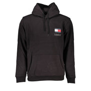 Tommy Hilfiger Black Cotton Men's Sweater Hoodie