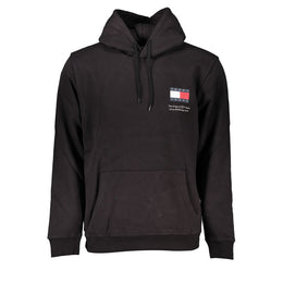 Tommy Hilfiger Black Cotton Men's Sweater Hoodie