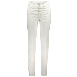 Calvin Klein White Cotton Jeans Denim