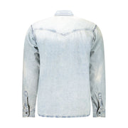 Hugo Boss Blue Cotton Shirt