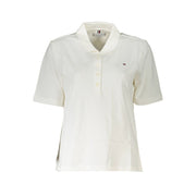 Tommy Hilfiger White Cotton Polo Shirt