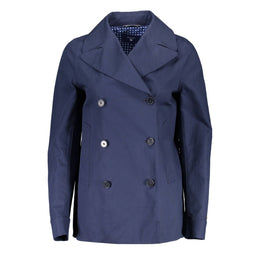 Gant Blue Cotton Jackets & Coat