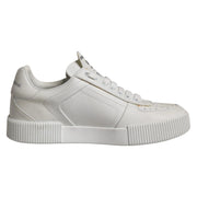Dolce & Gabbana White Miami Leather Low Top Sneakers Shoes