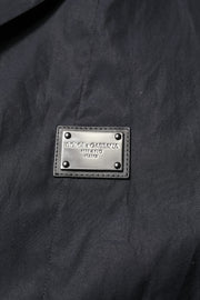 Dolce & Gabbana Black Short Sleeves Button Down Casual Shirt