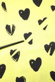 Dolce & Gabbana Yellow Cotton Sleeveless DG Heart T-shirt