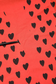 Dolce & Gabbana Red Cotton Sleeveless DG Heart Logo T-shirt