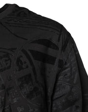 Dolce & Gabbana Black Cotton Bandana Logo Crew Neck T-shirt