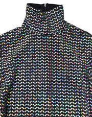 Dolce & Gabbana Black Embellished Nylon Bodycon Mini Dress