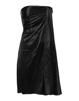 Dolce & Gabbana Black Strapless Sheath A-line Mini Dress