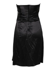 Dolce & Gabbana Black Strapless Sheath A-line Mini Dress