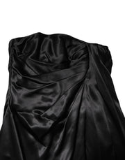 Dolce & Gabbana Black Strapless Sheath A-line Mini Dress