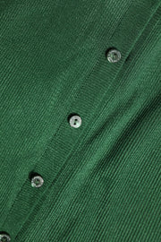 Dolce & Gabbana Green Polyester Long Sleeves Cardigan Sweater