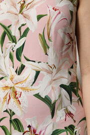 Dolce & Gabbana Multicolor Floral Print Round Neck Tank Top