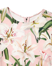 Dolce & Gabbana Multicolor Floral Print Round Neck Tank Top