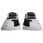 Dolce & Gabbana White Black Low Top NS1 Sneakers Shoes
