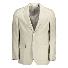 Gant Beige Linen Jackets & Coat
