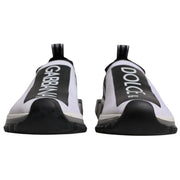Dolce & Gabbana White Black Slip On Sorrento Sneakers Shoes
