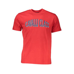 Cavalli Class Red Cotton T-Shirt