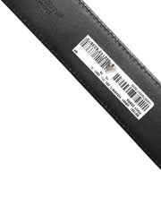 Dolce & Gabbana White Black Leather Zebra DG Crystal Buckle Belt