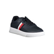 Tommy Hilfiger Blue Leather Men Sneaker
