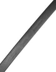 Dolce & Gabbana Black Calf Leather Classic Metal Buckle Belt