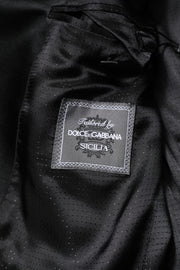 Dolce & Gabbana Purple SICILIA Sequin Embellish Coat Jacket