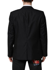 Dolce & Gabbana Dark Blue MARTINI Wool Blazer Coat Jacket