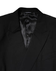 Dolce & Gabbana Black MARTINI Double Breasted Suit Jacket