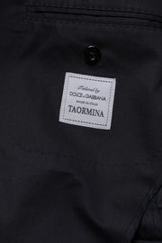Dolce & Gabbana Dark Blue TAORMINA Cotton Blazer Suit Jacket