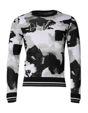 Dolce & Gabbana Multicolor Logo Crew Neck Pullover Sweater