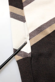 Dolce & Gabbana Multicolor Stripes Crew Neck Pullover Sweater