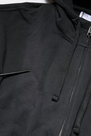 Dolce & Gabbana Black Logo Full Zip Hooded Men Sweatshirt Sweater