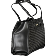 Mario Valentino Black Polyethylene Women Handbag