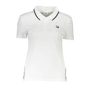 Fila White Cotton Polo Shirt