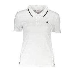 Fila White Cotton Polo Shirt