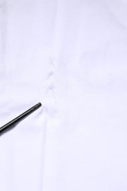 Dolce & Gabbana White Cotton Logo Patch Crew Neck T-shirt