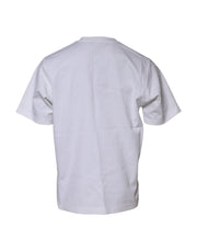 Dolce & Gabbana White Logo Embellish Short Sleeves T-shirt