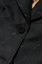 Dolce & Gabbana Black Single Breasted Trench Coat Jacket