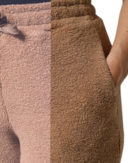 Dolce & Gabbana Brown Logo Plaque Sweatpants Straight Pants