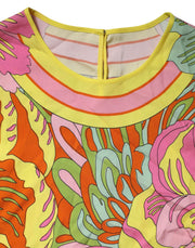 Dolce & Gabbana Multicolor Floral Roundneck Sleeveless Top