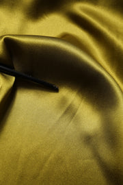 Dolce & Gabbana Green Ascot Collar Long Sleeves Blouse Top