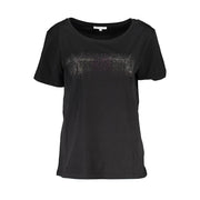Patrizia Pepe Black Cotton T-Shirt