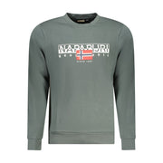 Napapijri Green Cotton Men Sweater
