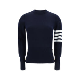 Thom Browne Blue Fleece Wool Sweatshirt