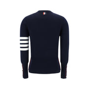 Thom Browne Blue Fleece Wool Sweatshirt