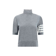 Thom Browne Gray Polyamide Turtleneck