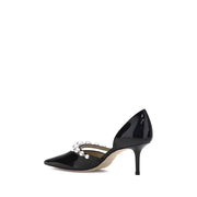 Jimmy Choo Black Calf Leather Bos Taurus High Heel Pumps