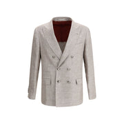 Brunello Cucinelli Light Brown Linen Blazer